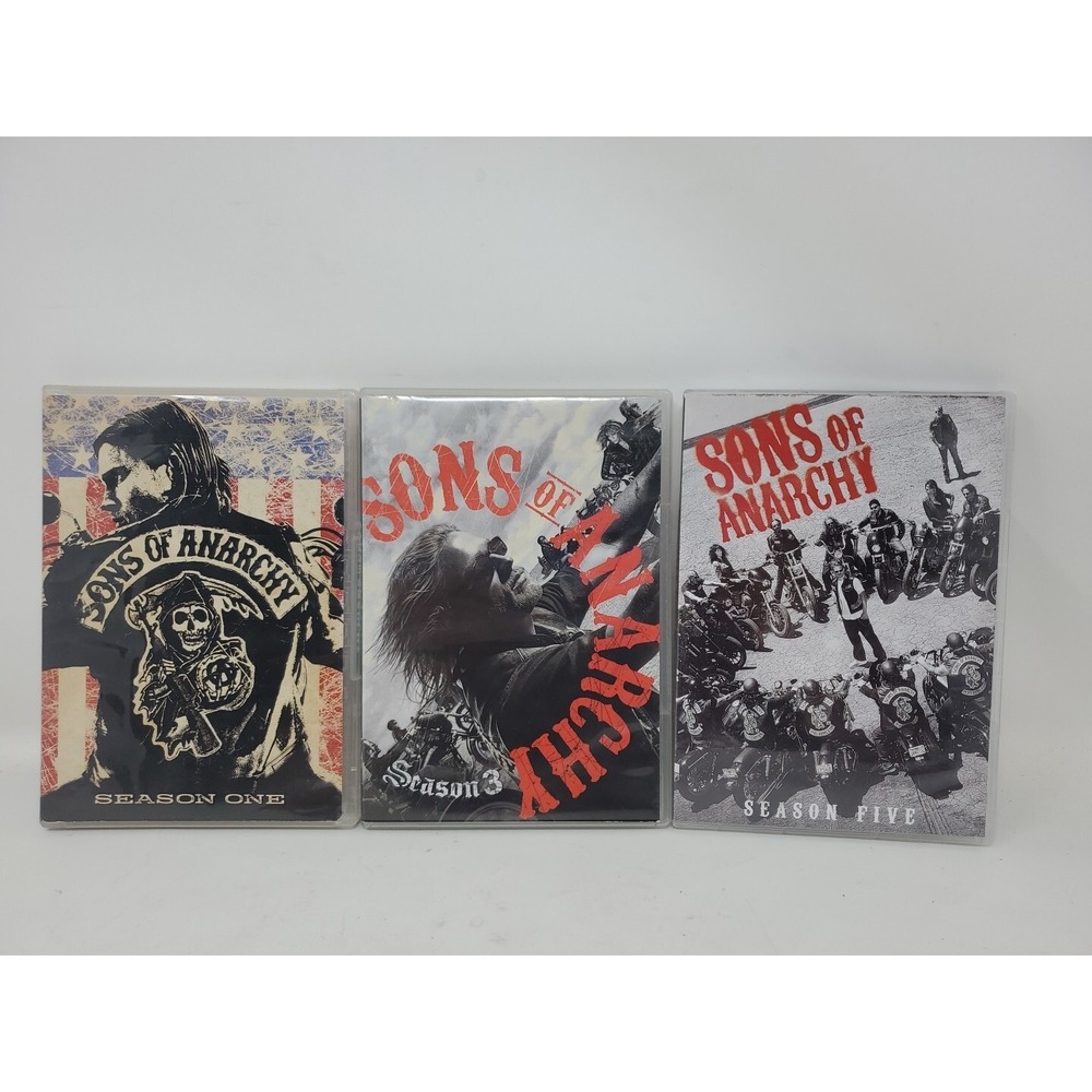 Sons of Anarchy Seasons 1 3 5 Dvd Lot Bikers Motorcycles